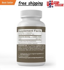 Pure Original Ingredients Cacao, (100 Capsules) Always Pure, No Additives Or Fil