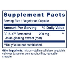 Life Extension Ginseng Energy Boost, 30 Count (Pack of 1), Light Brown