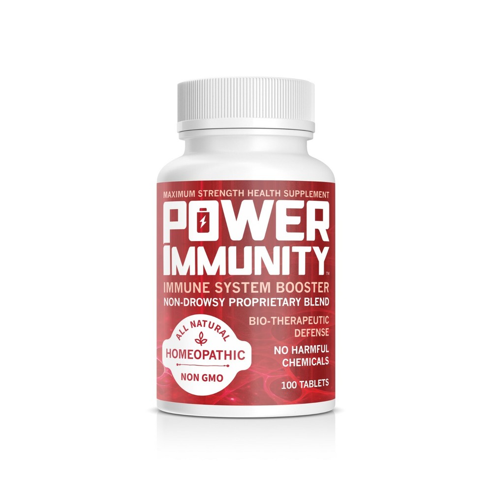 Power Immunity Homeopathic Immune System Booster, Fights Viruses, Colds, and Flu