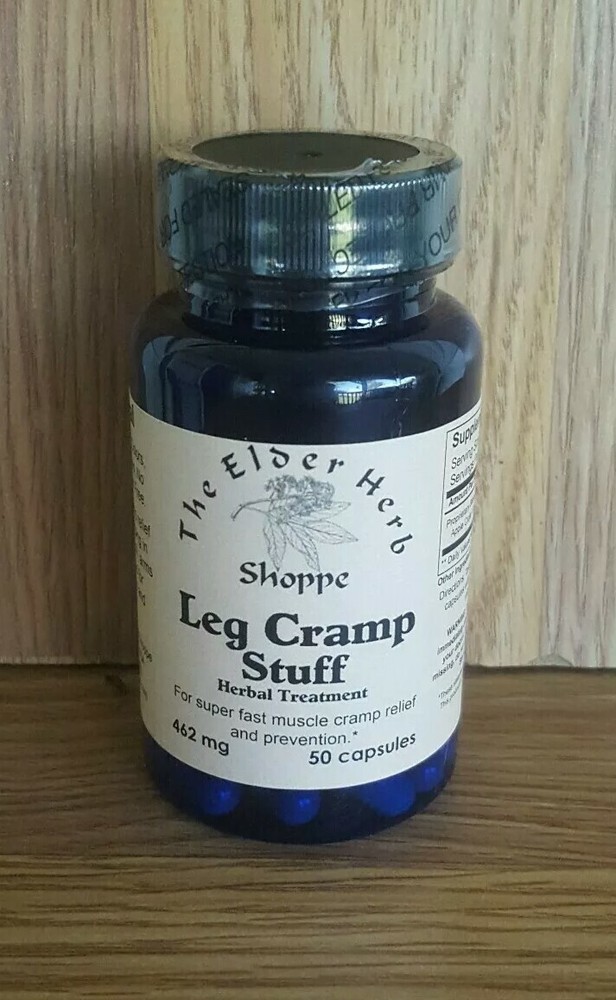 Leg Cramp Stuff Capsules – 50 count – The Elder Herb Shoppe – ALL NATURAL –