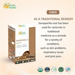 Herbs Botanica Dried Sarsaparilla Root 8oz – Cut & Sifted, Premium Quality