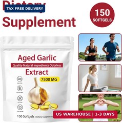 Aged Garlic Extract – Odorless Garlic 15:1 Extract Formula, 7500mg Organic Garli