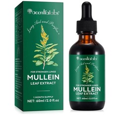 Mullein Drops for Lungs – Mullein Leaf Extract with Chlorophyll for Lung and Res