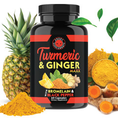 Turmeric Curcumin with Ginger + Black Pepper Joint Pain Maxx Strength Capsules