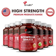 Boswellia Serrata Extract 1000mg 90 Capsules 0.5% Boswellic Support Joint Pain