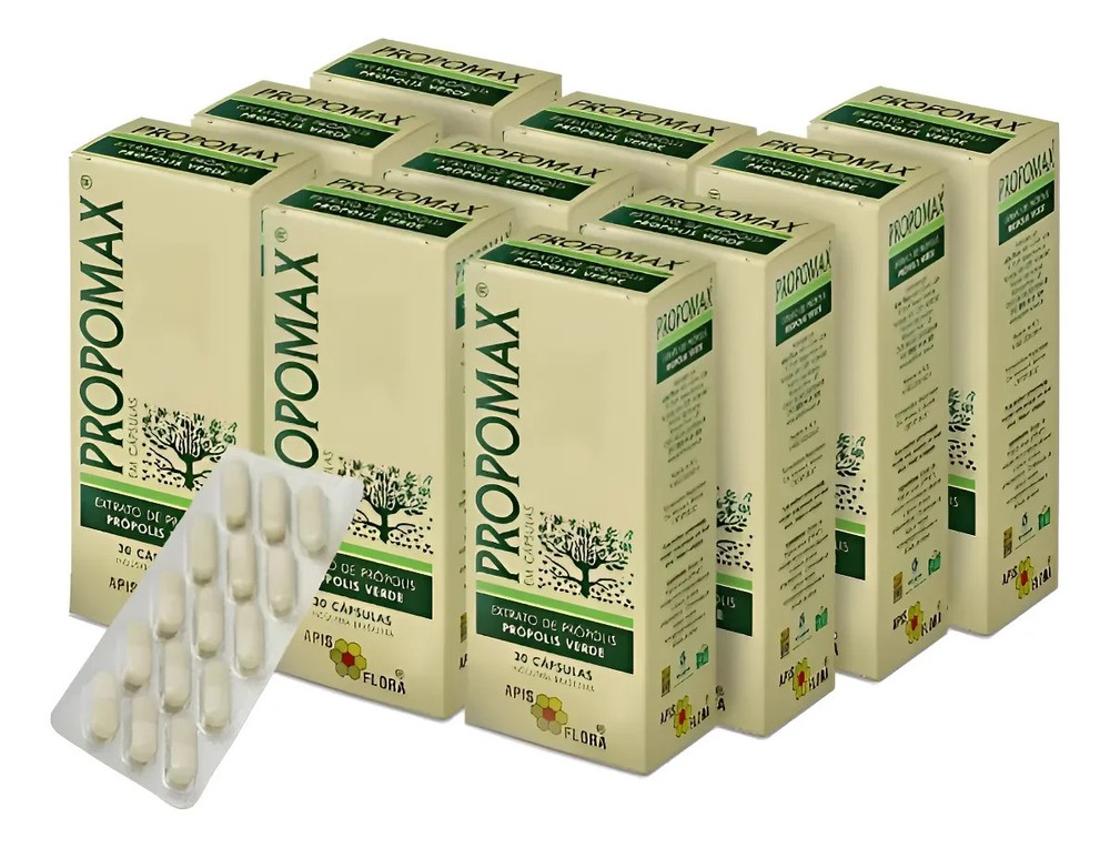 10-Pack Propomax Brazilian Green Propolis Extract – 300 Capsules – Premium EPP