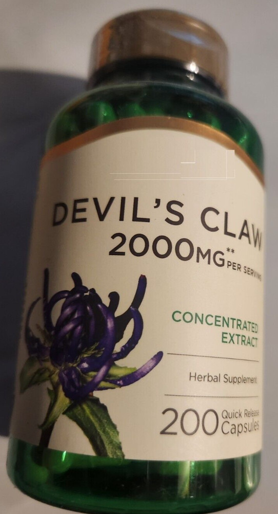 Devil’s Claw 2000mg 200 Caps Non GMO Harpagophytum procumbens