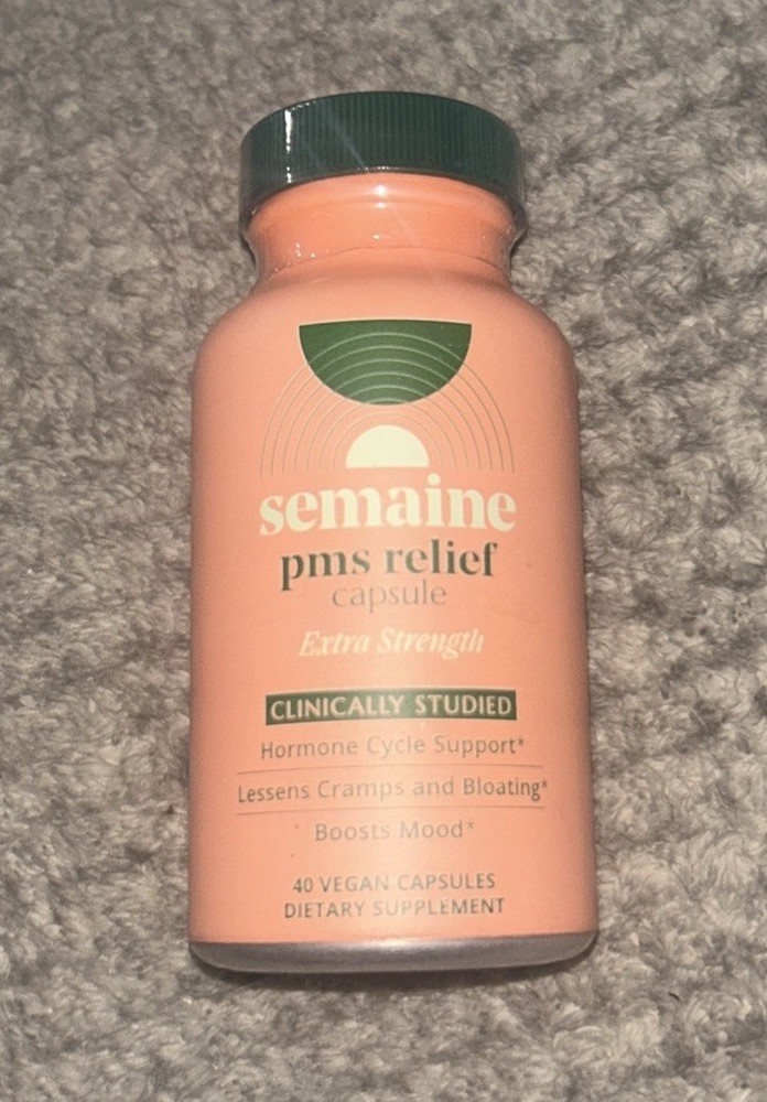 Semaine ~ PMS Relief ~ 40 Caps ~*Extra Strength*~ Sealed ~ Exp.10/2027
