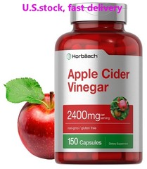 Apple Cider Vinegar Capsules | 2400mg | 150 Count | Non-GMO | by Horbaach