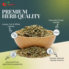Agrimony Herb – Cut & Sifted (Agrimonia eupatoria) – by y Herb – FREE SHIP