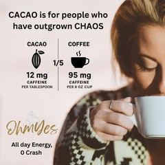 Organic Pure Cacao Powder – Raw, Cold-Pressed, Unsweetened | 33 Servings (7 oz)