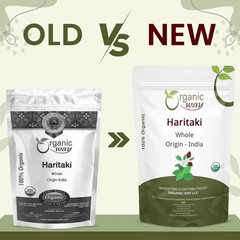 Organic Haritaki Whole – Chebulic Myrobalan, Vegan, Non-GMO, Gluten-Free, 16 oz