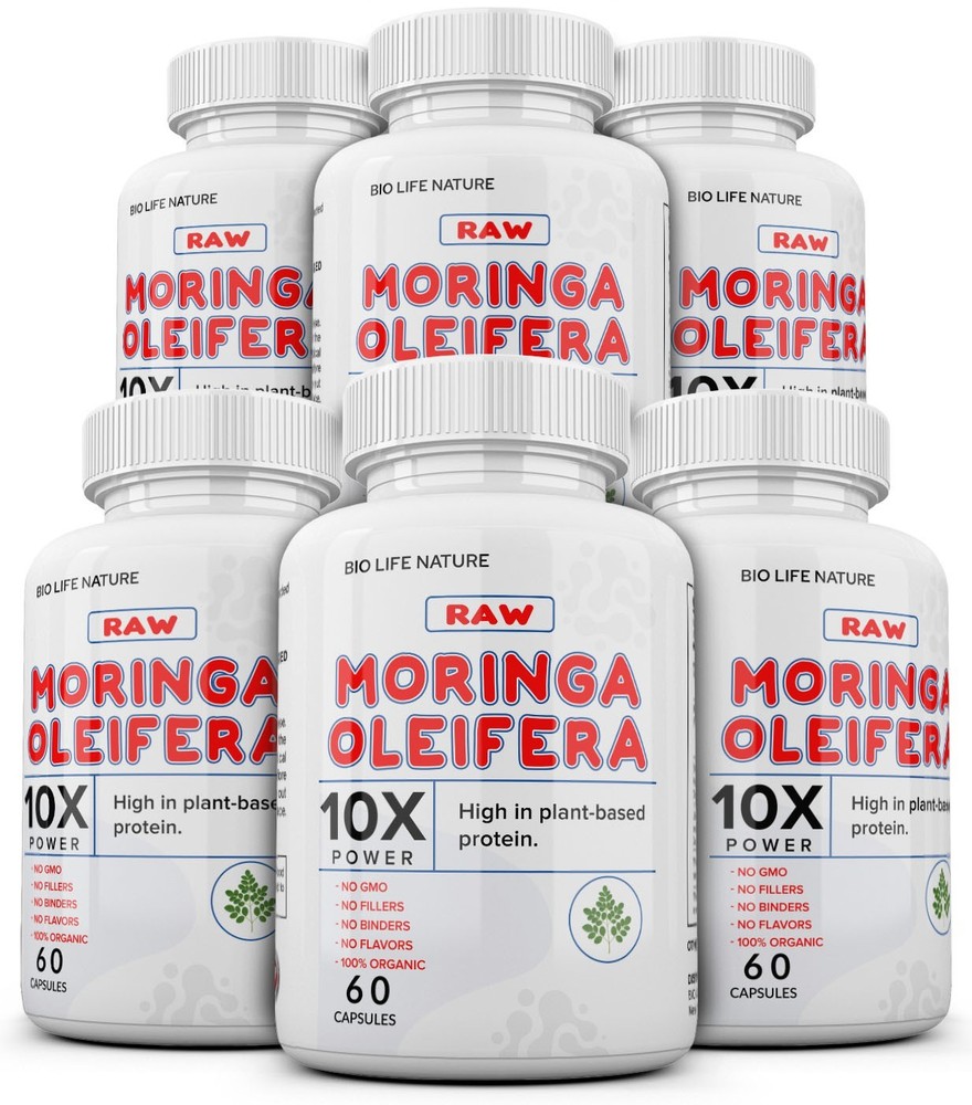 360 Capsules Moringa Oleifera Leaf Organic Extract 10,000mg Serving 100% Pure US