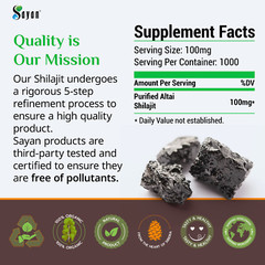 Pure Shilajit Resin 5 Month Supply Golden Grade Altai Mountains Russia