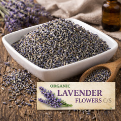 Organic Lavender Flowers C/S – Dried Lavender Buds Premium Culinary & Tea Grade