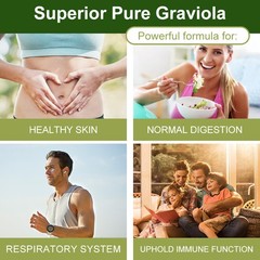 Soursop Graviola Capsules – Digestive, Immune & Respiratory Support, 120ct