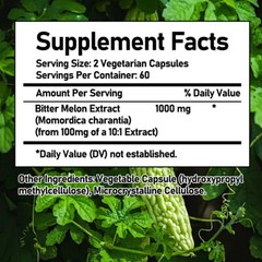 Bitter Melon Capsules Regulate Blood Sugar Weight Loss Enhance Cardiovascular