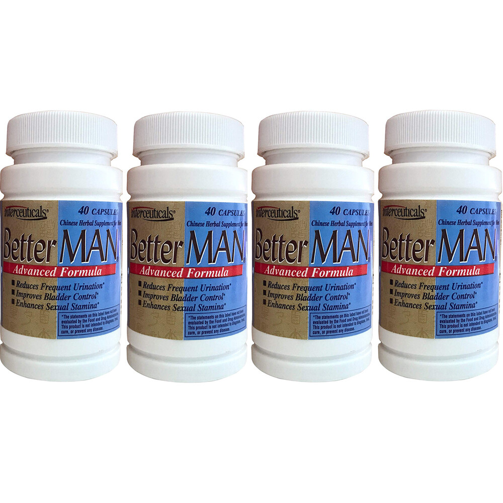 BetterMAN for Bladder Control, Prostate Health, Stamina (Sold as 4 Bottles)