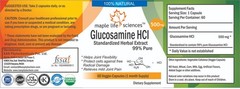 Glucosamine HCl 99% Pure & High Quality Capsules