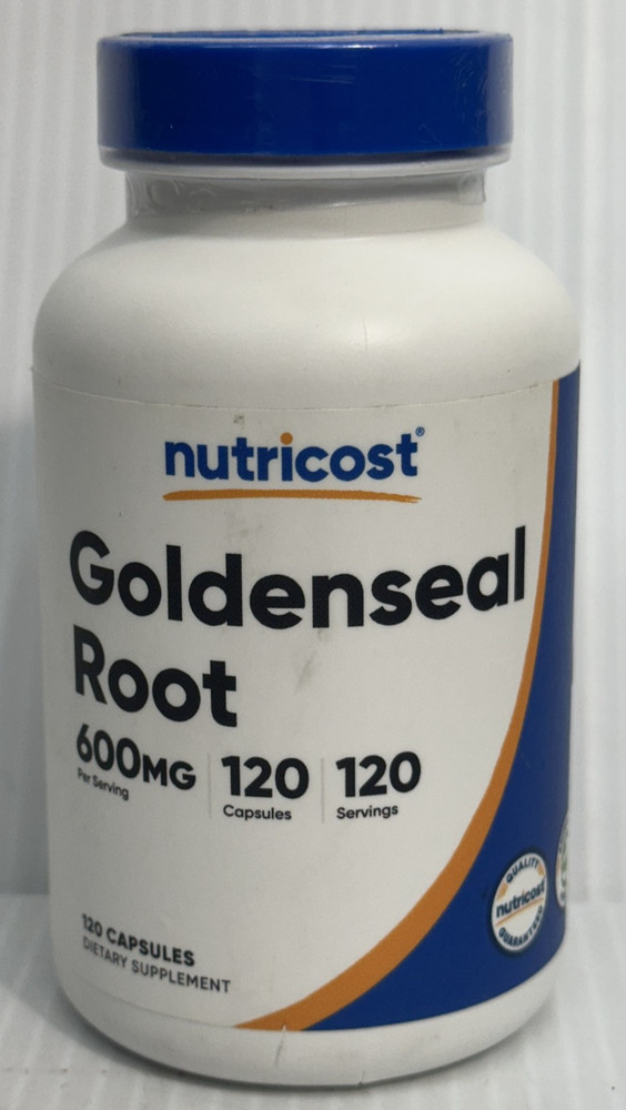 Goldenseal Root 600mg Capsules – 120 Non-GMO & Gluten-Free Vegetarian Capsules