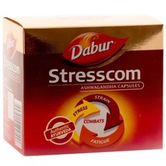 Dabur Stresscom Ashwagandha (Withania Somnifera) 120 Capsules | FREE SHIPPING