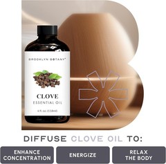 Clove Essential Oil – 4 Fl Oz – 100% Pure & Natural – Grade
