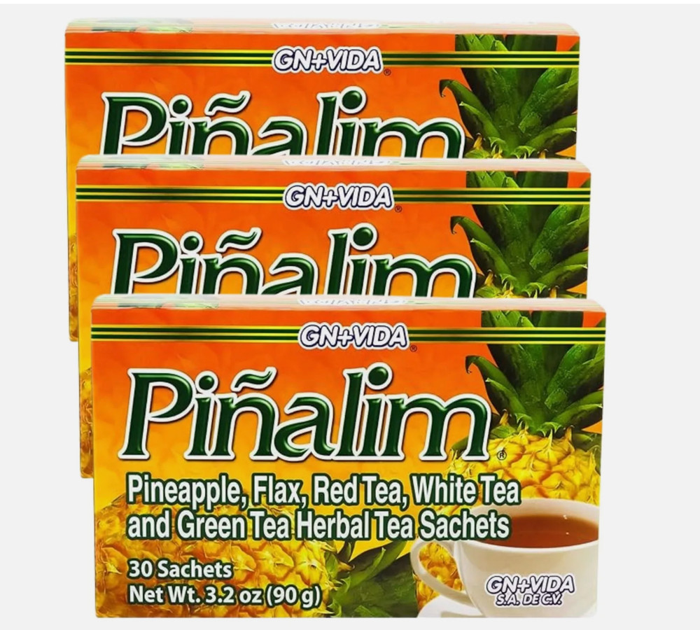 3X Pinalim Original GN+Vida PINALIM TEA Te de Pina 30 Day Supply USA SELLER