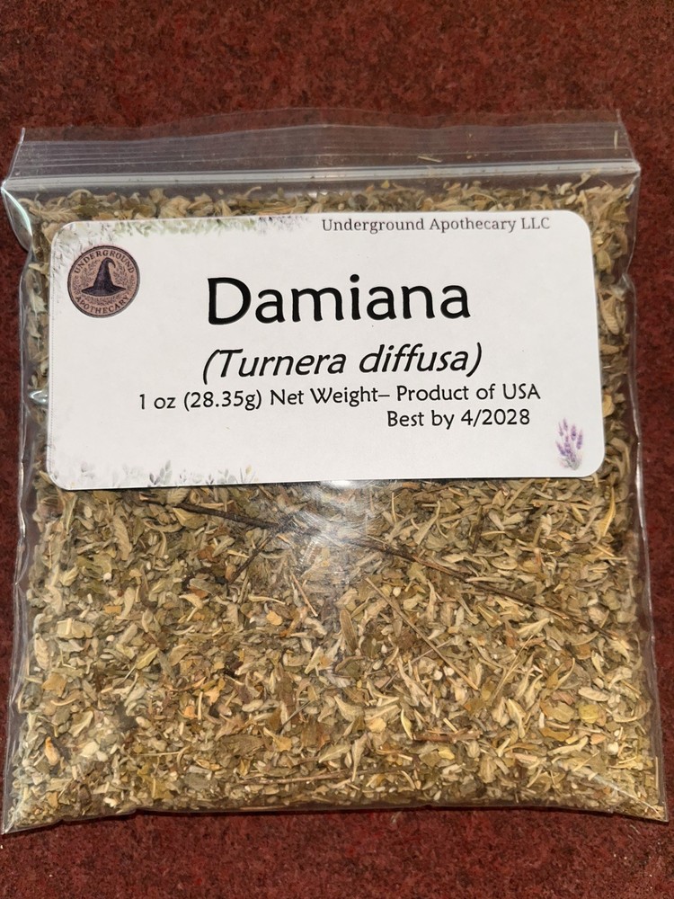 Damiana Leaf (Turnera diffusa) – 1 oz. bag