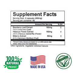 UTD Defense 120 Capsules Bladder Infection Support, Healthy Urinary Tract Health