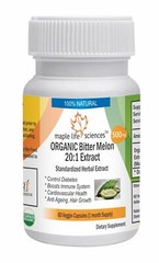 ORGANIC Bitter Melon Fruit 20:1 Extract Capsules Momordica Charantia