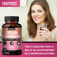 Ceylon Cinnamon Capsules – Maximum Blood Sugar Support,Promotes Heart Health