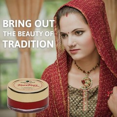 Organic KumKum Paste for Long Lasting Color Natural Herbal Ingredients 80g