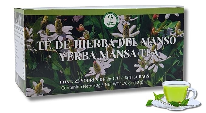 Hierba del Manso Te (Manso Herbal Tea) – 100% Natural, Vegan | 25 Tea Bags