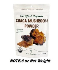 Cherie Sweet Heart 6 oz Large Bag Chaga Mushroom Powder Organic Tea Supplement