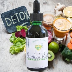 Burdock Root Extract Non-Alcohol Tincture Liquid Herbal Drops Natural DETOX 2oz