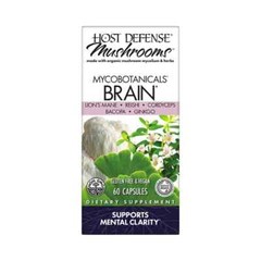 Host Defense Brain 60 ct – Brain, Memory, Focus, Lion’s Mane, Reishi, Cordyceps