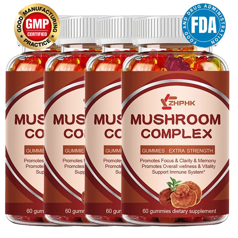 Mushroom gummies help relieve fatigue anti-inflammatory antioxidant properties