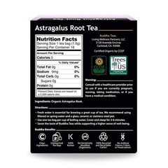 Caffeine-Free Organic Astragalus Root Tea – OU Kosher, 18 Tea Bags for Wellness