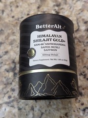 BetterAlt Himalayan Shilajit Gold + Safed Musli Saffron 1.06 oz exp: 05/2027