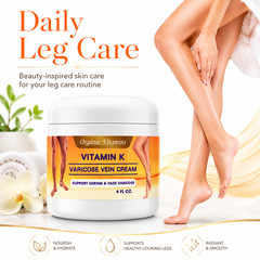 Varicose cream natural vein leg support spider Vitamin K