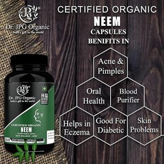 4x Dr. JPG Organic ISO & GMP Certified Neem 60 capsules