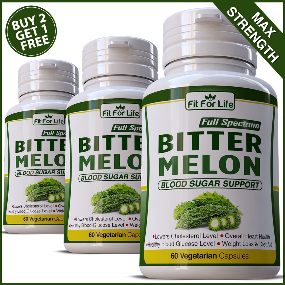 60 X BITTER MELON PILLS SUGAR SUPPORT GLUCOSE LEVELS CAPSULES REDUCE CHOLESTEROL