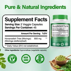 Premium Moringa Capsules Strengthen The Immune System Promote Intestinal Health