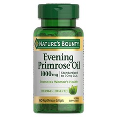 Nature’s Bounty Evening Primrose Oil 60 Softgels Supports Women’s Health GLA