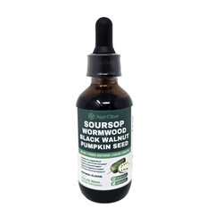 NUTRIBEAR – Soursop, Wormwood, Black Walnut, Pumpkin Seed, All-In-1 Drops – 2 oz