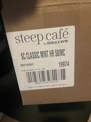 Steep Cafe By BIGELOW classic Mint Herb 50 Pack In Each Box