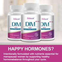 DIM Supplement 300mg – Menopause Health, Estrogen Metabolism & Balance