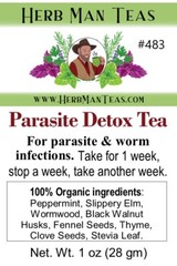 PARASITE DETOX TEA – For parasite & worm infections by Master Herbalist Khabir