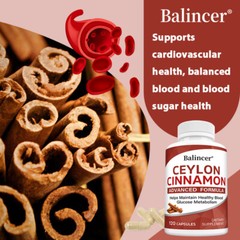 Organic Ceylon Cinnamon Capsules – Blood Sugar Support, Heart Health