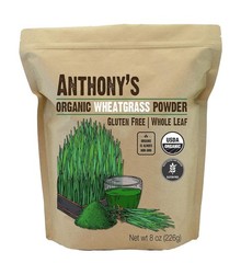 Organic Wheatgrass Powder, 8 oz, Grown in , Whole Leaf, Gluten Free, Non GMO